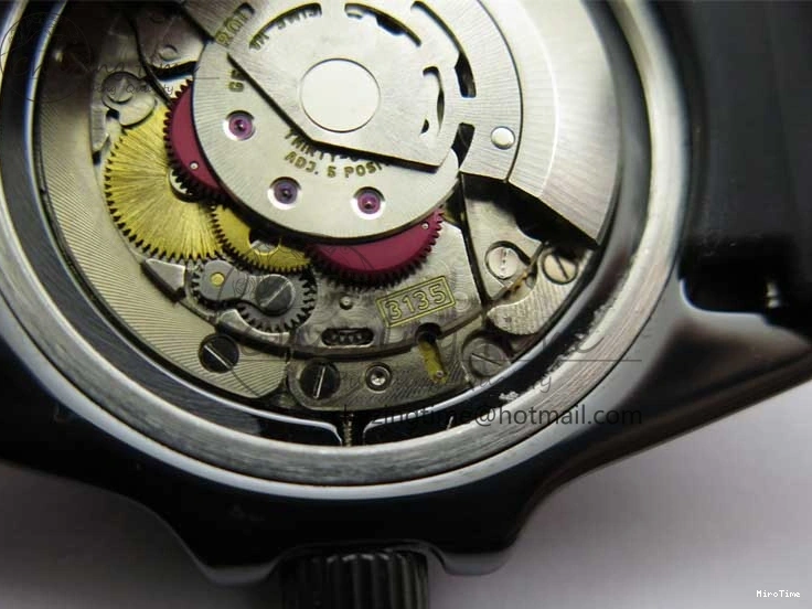 MiroTime 0201 Soft Submariner 40mm Black Ceramic 5GF Best Edition Pink Painting Dial on Black Rubber Strap SA 2472